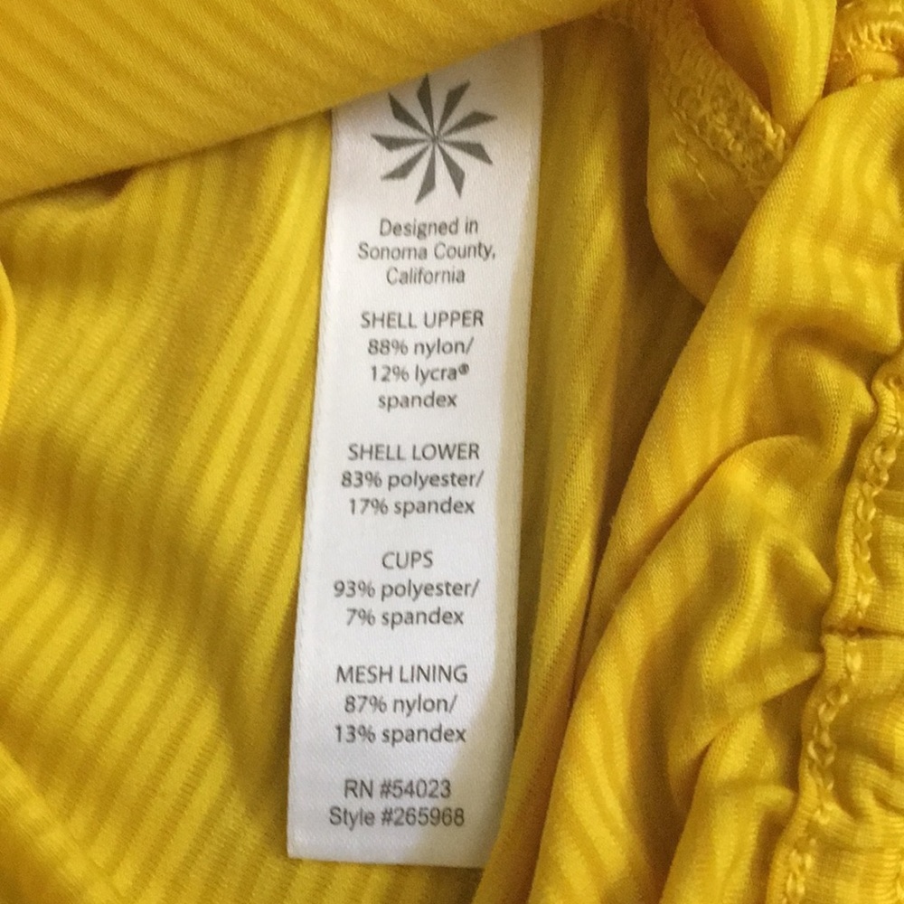 Athleta Bright Yellow Racerback Tank Top - Picture 3 of 5